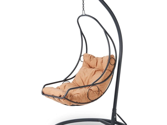 Κούνια Κήπου Cali 561CLR1535 120x60x215cm Anthracite-Brown