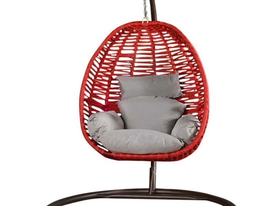 Κούνια Κήπου Findik 379VLV1703 110x110x196cm Red