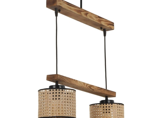Φωτιστικό Οροφής David 534LUN3386 45x15x80cm 2xE27 40W Natural Opviq