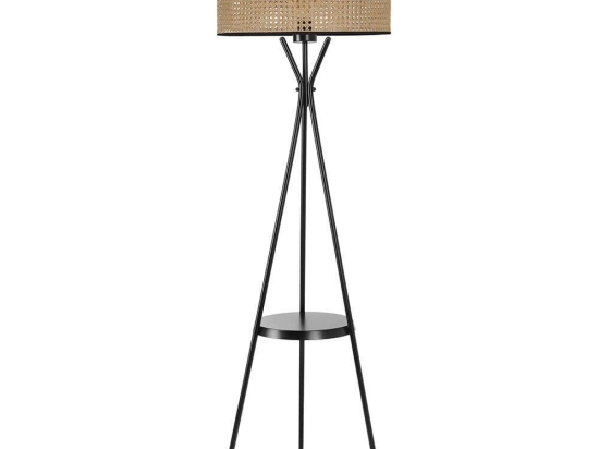 Φωτιστικό Δαπέδου Venedik 534LUN3715 50x158cm 1xE27 40W Natural-Black Opviq