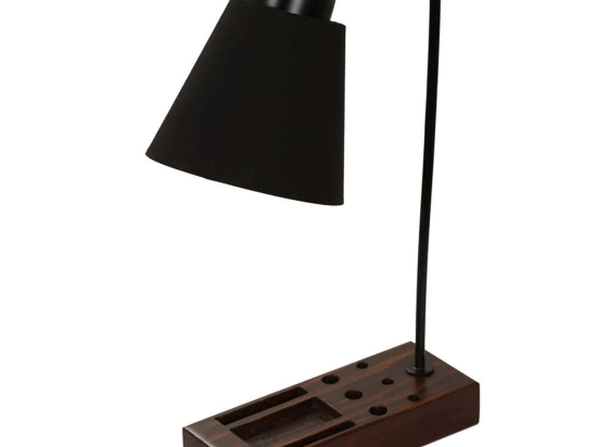 Φωτιστικό Γραφείου Lila 534LUN3813 22x22x45cm E27 40W Brown-Black Opviq