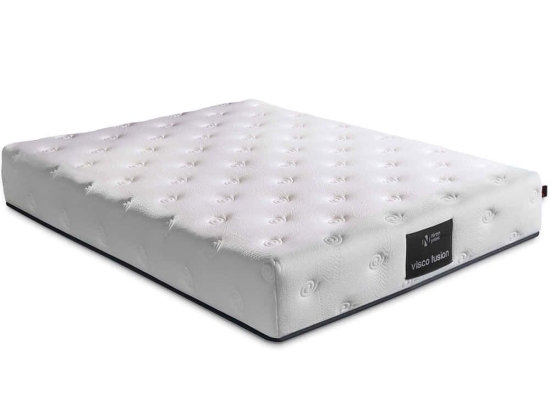Στρώμα Visco Fusion Luxury 480NRN1182 90x200cm Memory Foam/Pocket Spring White Μονό