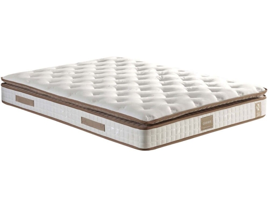 Στρώμα Queen 480NRN1268 150x200cm Multi Spring White-Brown Διπλό
