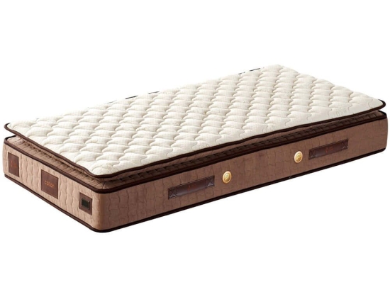 Στρώμα W Cotton Orthopedic 480NRN1338 90x200cm Multi Spring White-Brown Μονό