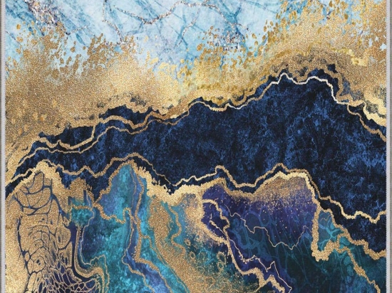 Χαλί HMNT768 Blue-Gold Conceptum Hypnose 80X150cm
