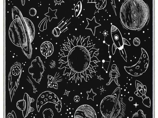 Χαλί Hmnt488 477HFT1533 Black-White Conceptum Hypnose 180X280cm