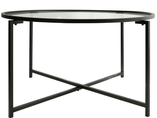 Τραπέζι Σαλονιού Sun 552NOS2220 83x83x40cm Black