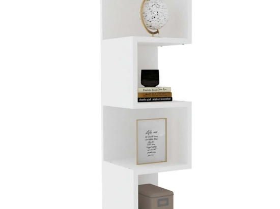 Ραφιέρα Δαπέδου Alin 495SSE1102 25x27x95cm White
