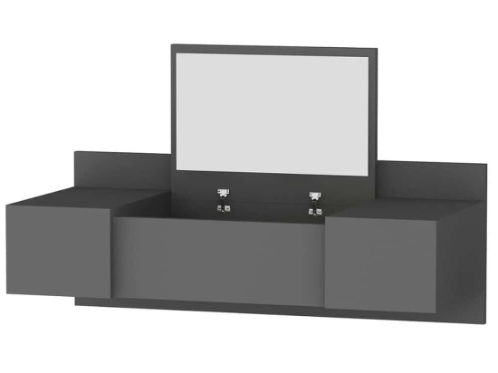 Τουαλέτα Με Καθρέπτη Zakkum 550ARN2223 100x39,1x33cm Anthracite
