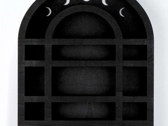 Ραφιέρα Τοίχου 268EVL1282 38x6x48cm Black