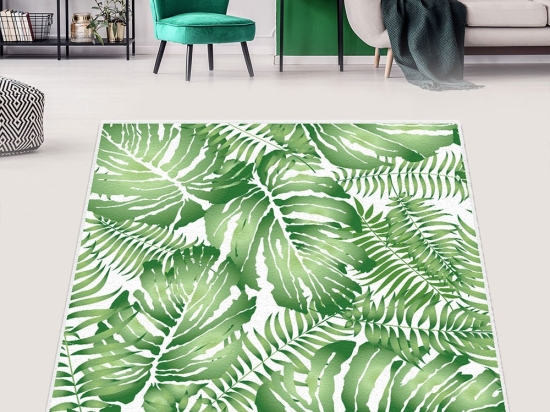 Χαλί Pied Djt 286CHL4957 Green-White Conceptum Hypnose 100X160cm