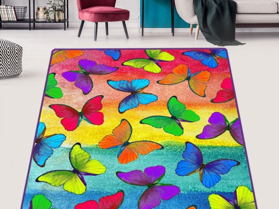 Χαλί Colorato Farfalle Djt 286CHL5793 Multi Conceptum Hypnose 80X140cm