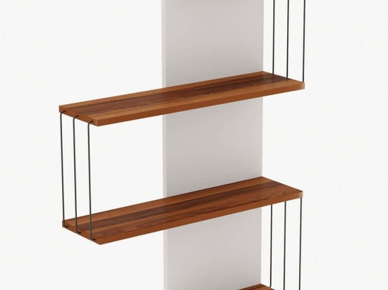 Ραφιέρα Τοίχου Cambel 854KLN1736 64x19x96cm Pine-White