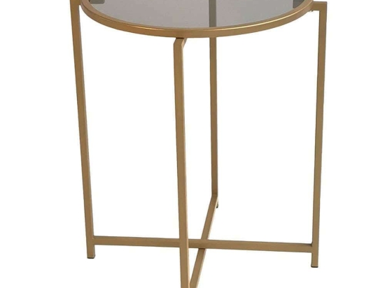 Τραπεζάκι Βοηθητικό 552NOS1423 50x50x60cm Gold-Fume