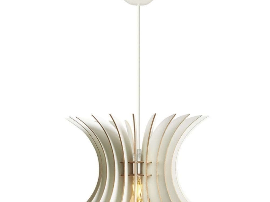 Φωτιστικό Οροφής 390FLH1550 Φ20x60cm 1xE27 40W White Opviq