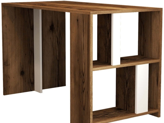 Γραφείο Lima 845HCT3841 120x60x75,4cm Walnut-White