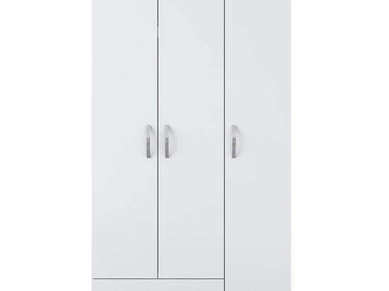 Ντουλάπα Τρίφυλλη 893RAN1413 90x43x170cm White Τρίφυλλη