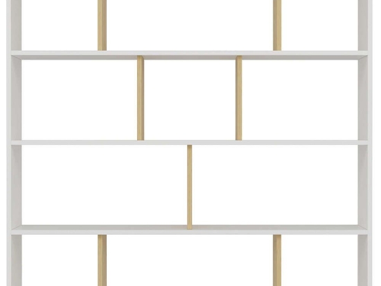 Βιβλιοθήκη Hodbi 935CMN1108 145,2x25x145cm White-Oak