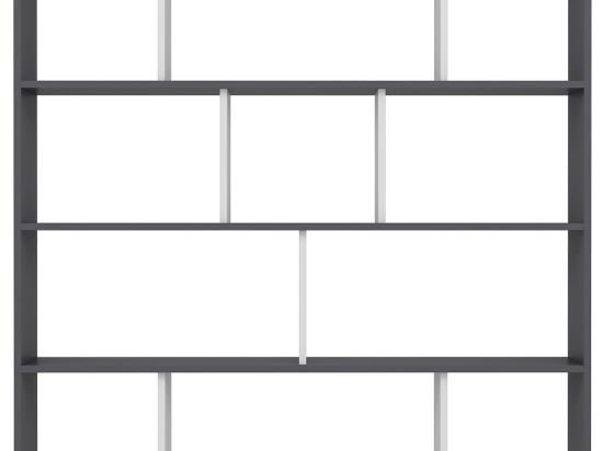 Βιβλιοθήκη Hodbi 935CMN1112 145,2x25x145cm Anthracite-White