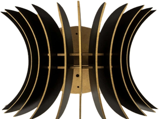 Φωτιστικό Τοίχου - Απλίκα 390FLH2105 28x20x20cm E27 40W Black Opviq