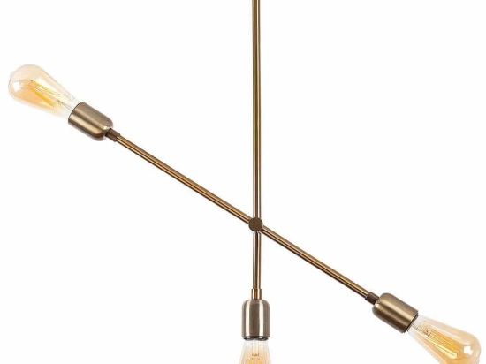 Φωτιστικό Οροφής Beste 942FLG1120 61x12x61cm 3xE27 15W Gold Opviq