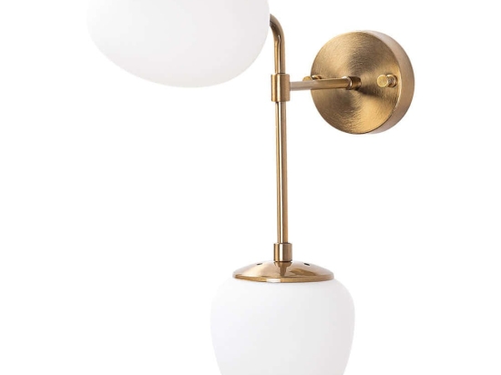 Φωτιστικό Τοίχου - Απλίκα Ns 942FLG2121 15x35x46cm 2xE14 15W Gold Opviq