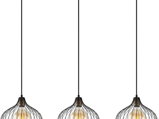 Φωτιστικό Οροφής - Ράγα Bek 942FLG1179 102x30x121cm 3xE27 40W Black-Gold Opviq