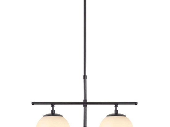 Φωτιστικό Οροφής Roe 942FLG1230 52x15x76cm 2xE14 40W Black-White Opviq