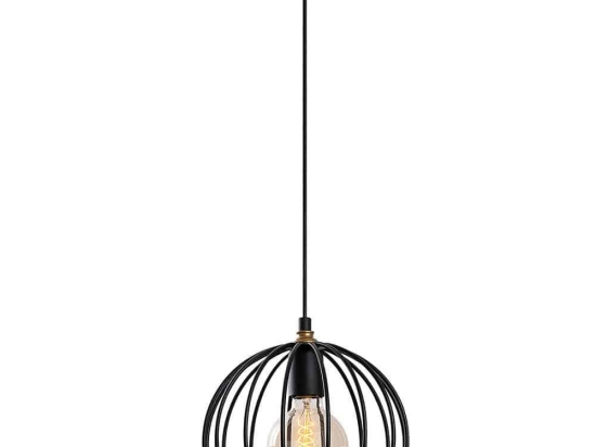 Φωτιστικό Οροφής Teltrio 942FLG1244 25x25x116cm 1xE27 40W Black-Gold Opviq