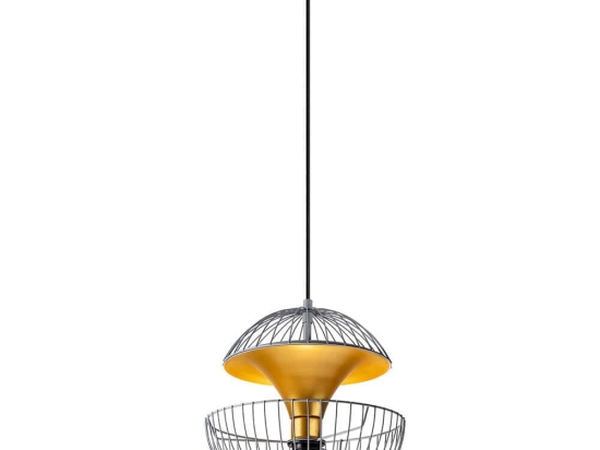 Φωτιστικό Οροφής Telmander 942FLG1256 30x30x45/135cm 1xE27 40W Grey-Gold Opviq