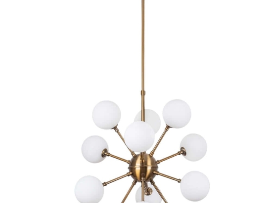 Φωτιστικό Οροφής Cavud 942FLG1273 52x52x92cm 12xG9 10W Gold Opviq