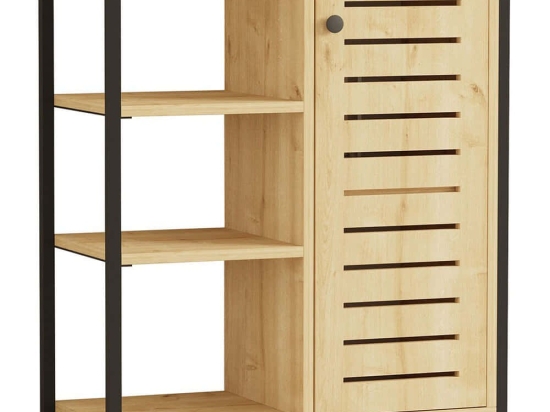 Βιβλιοθήκη Ihlamur 835PUQ3685 72x34x83,7cm Oak