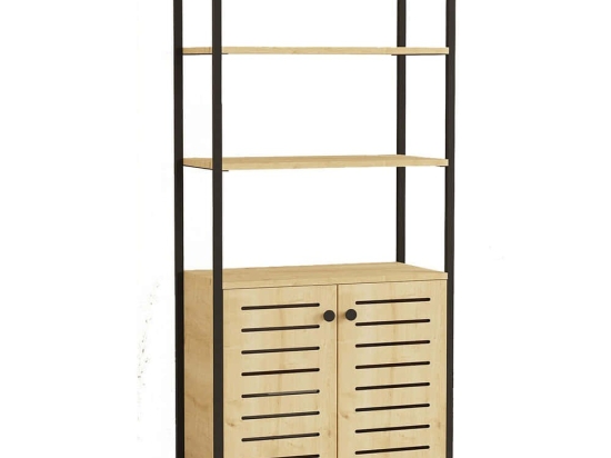 Βιβλιοθήκη Metela 835PUQ3686 70x34x162,3cm Oak
