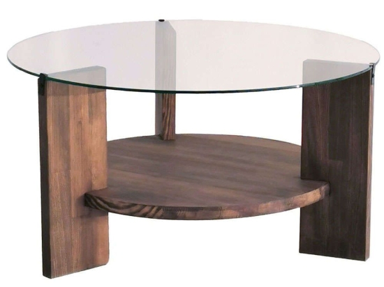 Τραπέζι Σαλονιού Mondo 552NOS2231 75x75x40cm Walnut