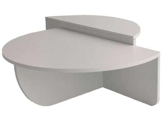 Τραπέζια Σαλονιού Podium (Σετ 2Τμχ) 552NOS2233 90x60x30/85x30x35cm White