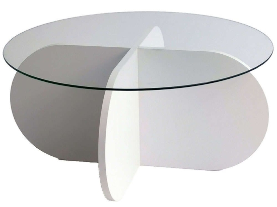 Τραπέζι Σαλονιού Bubble 552NOS2239 75x75x35cm White