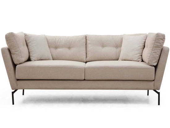 Καναπές Τριθέσιος Mapa 560ARE1353 214x90x84cm Cream
