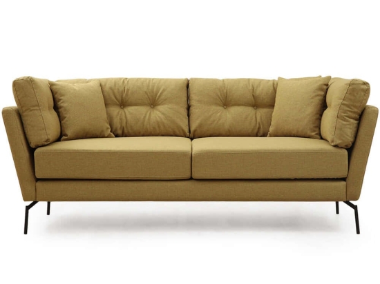 Καναπές Τριθέσιος Mapa 560ARE1354 214x90x84cm Greenish Yellow