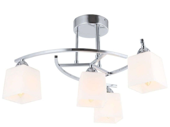 Φωτιστικό Οροφής - Πλαφονιέρα 683AVN1102 Φ51x32cm 4xE14 4W Chrome Opviq