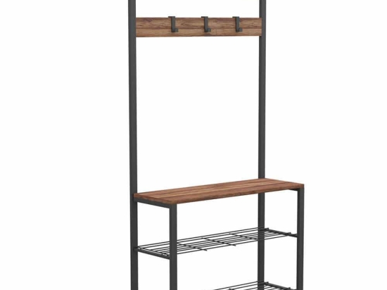 Έπιπλο Εισόδου 203DRG1701 86x30x172cm Oak-Black
