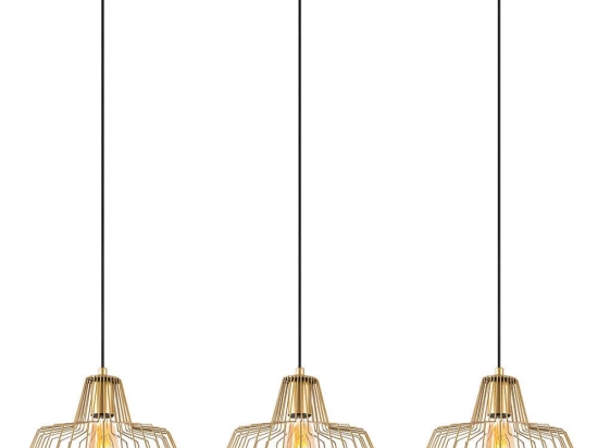 Φωτιστικό Οροφής - Ράγα Hakcu 942FLG1447 100x30x116cm 3xE27 40W Gold Opviq