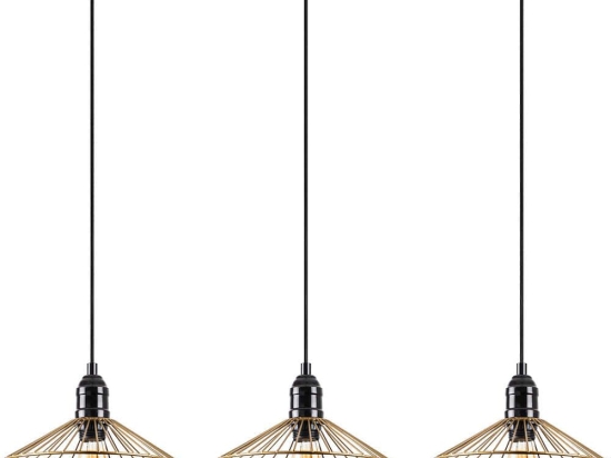Φωτιστικό Οροφής - Ράγα Kila 942FLG1465 98x25x114cm 3xE27 40W Gold Opviq
