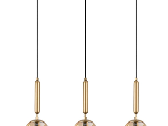 Φωτιστικό Οροφής - Ράγα King 942FLG1471 62x15x134cm 3xE14 40W Gold Opviq