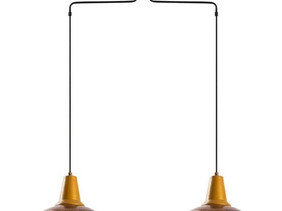 Φωτιστικό Οροφής Kurek 942FLG1478 100x32x137cm 2xE27 40W Patina Gold Opviq