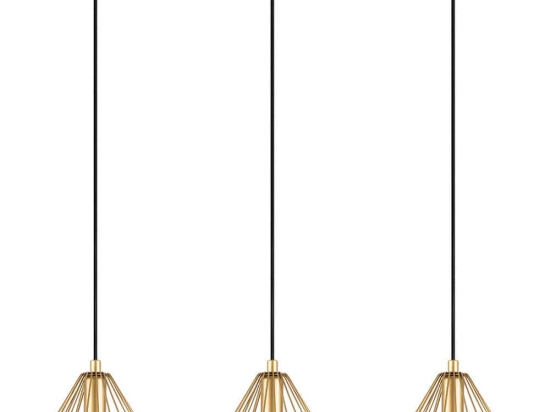 Φωτιστικό Οροφής - Ράγα Soylu 942FLG1498 72x20x117cm 3xE27 40W Gold Opviq