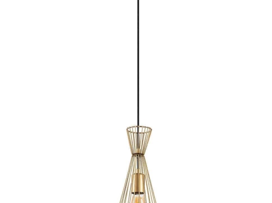 Φωτιστικό Οροφής Teltom 942FLG1616 15x15x125cm 1xE27 40W Gold Opviq