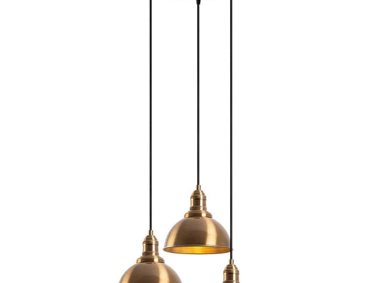 Φωτιστικό Οροφής Varzan 942FLG1628 44x44x117cm 3xE27 40W Gold Opviq