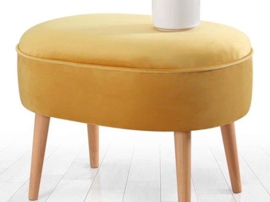 Σκαμπό Moile 209FLF1205 63x44x47cm Yellow