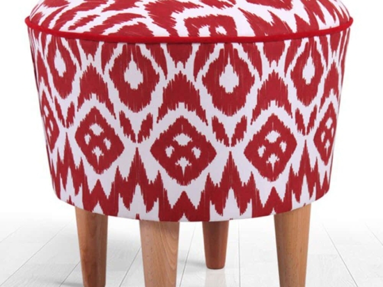Σκαμπό Cor 209FLF1259 42x42cm Red-White