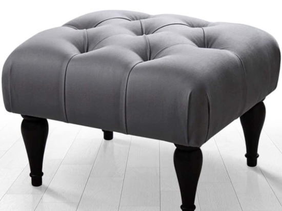Σκαμπό Floral 209FLF1290 51x46x36cm Grey